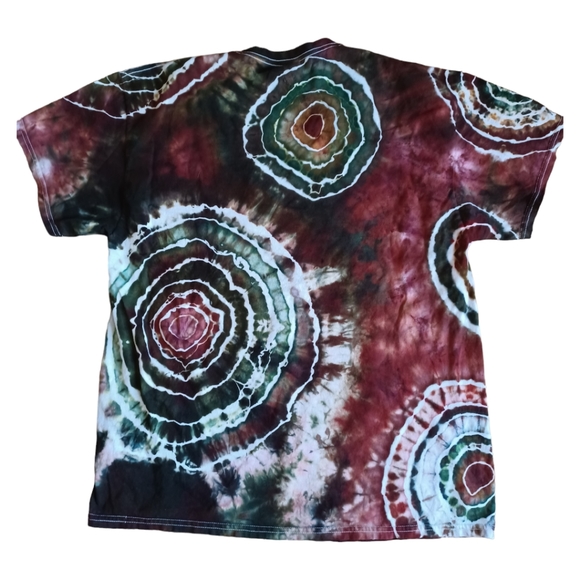 Holiday Spirit Tie Dye Geode Mens XL Short Sleeve Tee - Picture 6 of 6